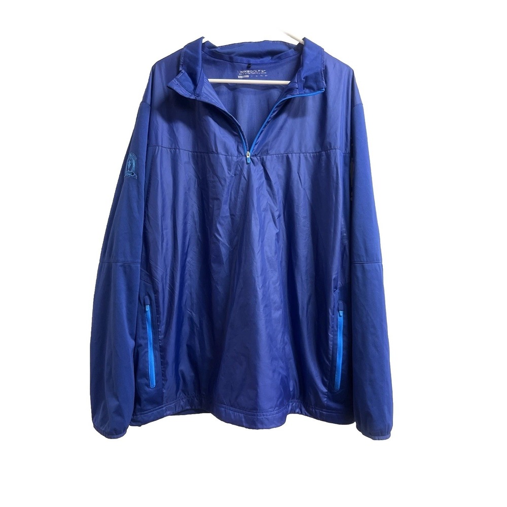 Nike Shield Mens Golf Jacket Size XXL Full Zip Navy Blue ‎ Golf Club